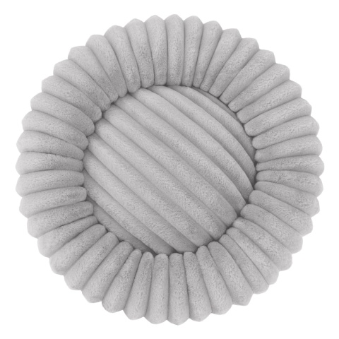 Legowisko dla kota i psa okrągłe miękkie DOGGURU Royal Lounge - 90 cm Jasny Szary