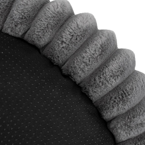 Legowisko dla kota i psa okrągłe miękkie DOGGURU Kira - 60 cm Szary