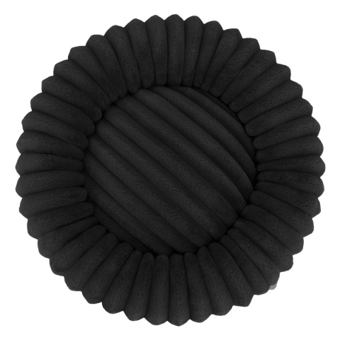 Legowisko dla kota i psa okrągłe miękkie DOGGURU Kira - 60 cm Czarny