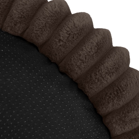 Legowisko dla kota i psa okrągłe miękkie DOGGURU Kira - 60 cm Brąz