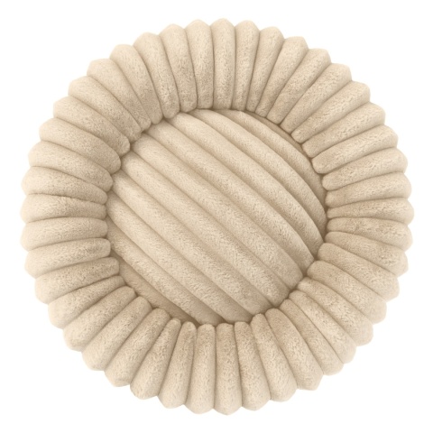 Legowisko dla kota i psa okrągłe miękkie DOGGURU Kira - 60 cm Beż