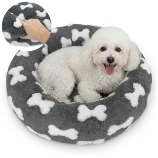Legowisko dla kota i psa okrągłe miękkie DOGGURU Nala - 55 cm Kostki