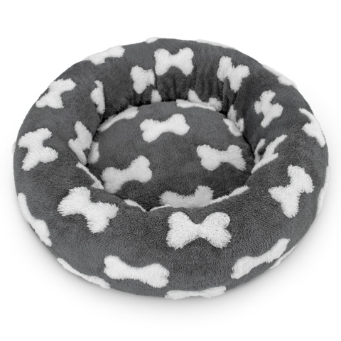 Legowisko dla kota i psa okrągłe miękkie DOGGURU Nala - 55 cm Kostki