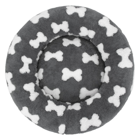 Legowisko dla kota i psa okrągłe miękkie DOGGURU Nala - 55 cm Kostki
