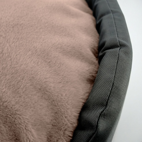 Legowisko dla psa wodoodporne Oxford DOGGURU 65X55 cm beż grafit