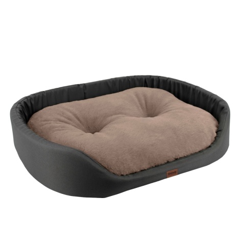 Legowisko dla psa wodoodporne Oxford DOGGURU 65X55 cm beż grafit
