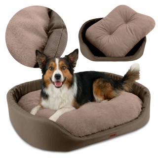 Legowisko dla psa wodoodporne Oxford DOGGURU 65X55 cm beż