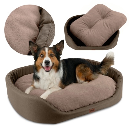 Legowisko dla psa wodoodporne Oxford DOGGURU 65X55 cm beż