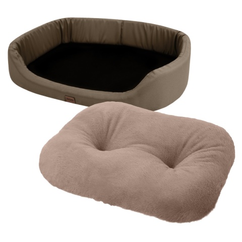 Legowisko dla psa wodoodporne Oxford DOGGURU 65X55 cm beż