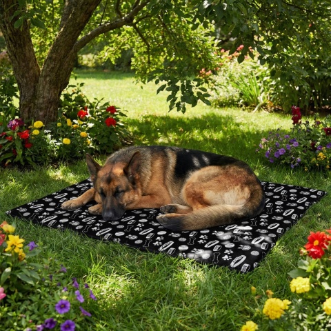 Mata Termoizolacyjna Dla Psa 100x70cm Legowisko Na Lato Happy Pets Czarne