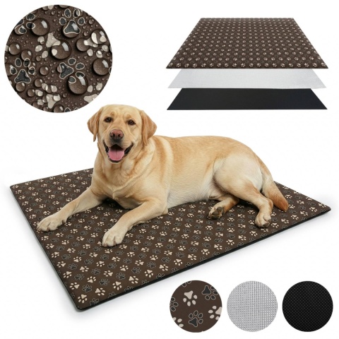 Mata Termoizolacyjna Dla Psa 100x70cm Legowisko Na Lato Astro Brązowe