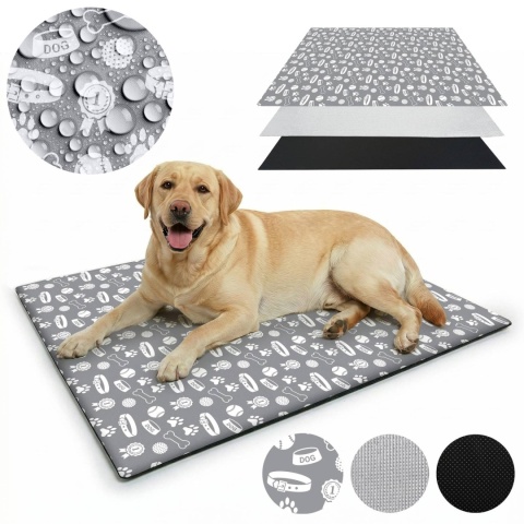 Mata Termoizolacyjna Dla Psa 100x70cm Legowisko Na Lato Happy Pets Szare