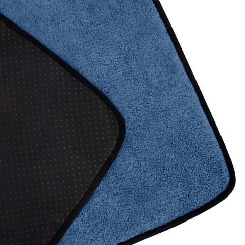 Mata dla psa kota miękkie DOGGURU Soft Shaggy Paw 60x90 cm niebieski
