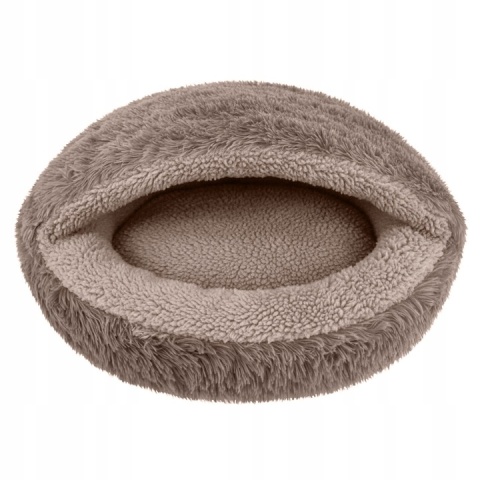 Okrągłe legowisko Śpiwór Dla Psa Włochate Bezpieczne Antystresowe 70 cm