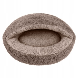 Okrągłe legowisko Śpiwór Dla Psa Włochate Bezpieczne Antystresowe 80 cm