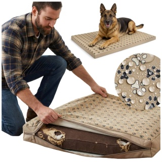 Pokrowiec dla Psa Astro DOGGURU 100X70 Beż Łapki