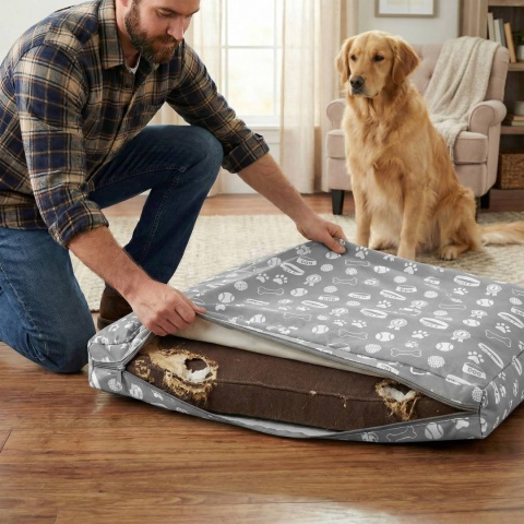 Pokrowiec dla Psa Happy Pets DOGGURU 100X70 Szary