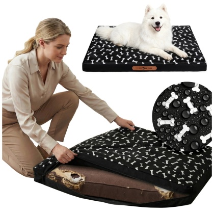 Pokrowiec dla Psa KOSTKI DOGGURU 100X70 Czarny