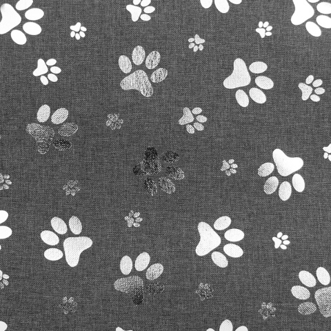 Pokrowiec dla Psa SREBRNE ŁAPKI DOGGURU 100X70 Szary