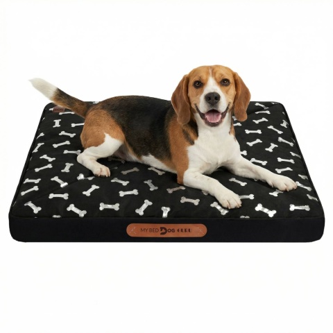 Pokrowiec dla Psa KOSTKI DOGGURU 70X50 Czarny