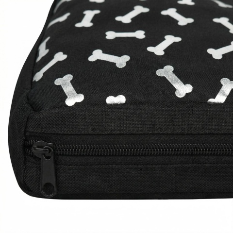 Pokrowiec dla Psa KOSTKI DOGGURU 120X70 Czarny