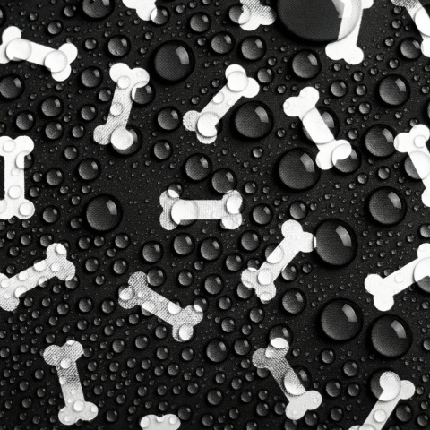 Pokrowiec dla Psa KOSTKI DOGGURU 120X70 Czarny