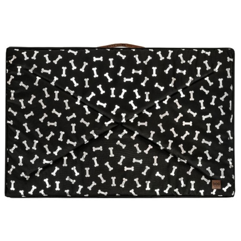 Pokrowiec dla Psa KOSTKI DOGGURU 120X70 Czarny