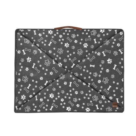 Pokrowiec dla Psa KOSTKI ŁAPKI DOGGURU 70X50 Szary