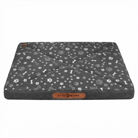 Pokrowiec dla Psa KOSTKI ŁAPKI DOGGURU 70X50 Szary