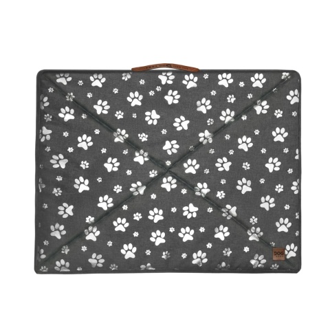 Pokrowiec dla Psa SREBRNE ŁAPKI DOGGURU 70x50 cm Szary