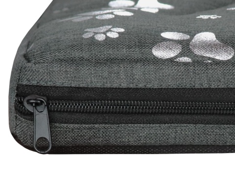 Pokrowiec dla Psa SREBRNE ŁAPKI DOGGURU 120X70 Szary