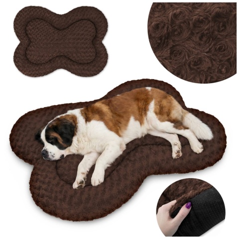 Legowisko Dla Psa 120x90 cm PLUSHY BED Brązowe
