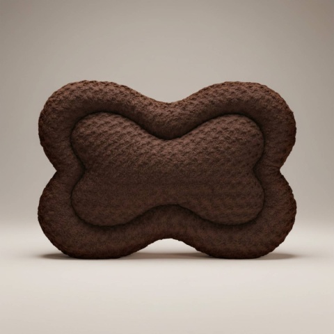Legowisko Dla Psa 120x90 cm PLUSHY BED Brązowe