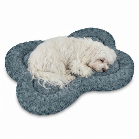 Legowisko Dla Psa 80x50 cm PLUSHY BED Grafitowy