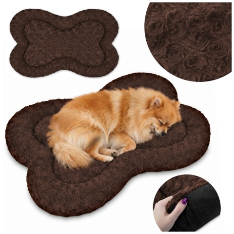 Legowisko Dla Psa 80x50 cm PLUSHY BED Brązowy
