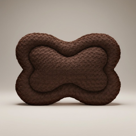 Legowisko Dla Psa 80x50 cm PLUSHY BED Brązowy