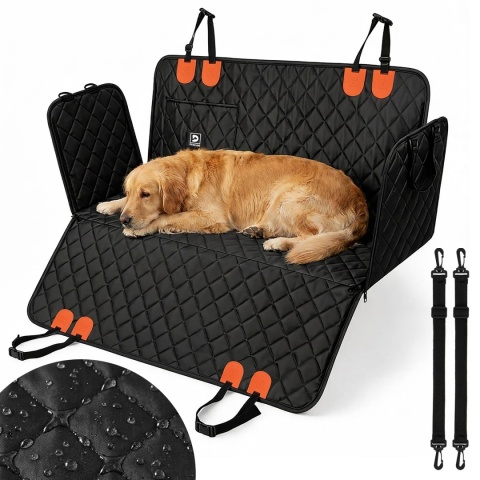 Pokrowiec Ochronny Mata Na Siedzenie Samochodu 215x145 cm DOGGURU - Czarny
