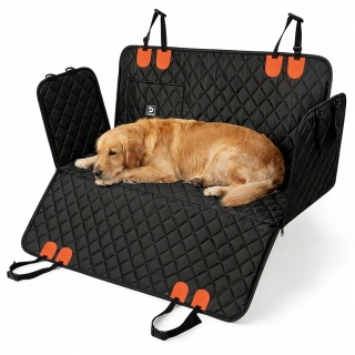 Pokrowiec Ochronny Mata Na Siedzenie Samochodu 215x145 cm DOGGURU - Czarny