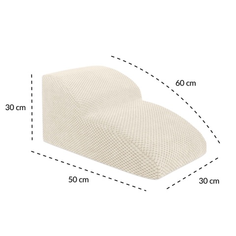 Schody Dla Psa DOGGURU 2 stopnie - 50x30x30 cm - Beż