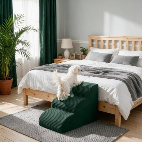 Schody Dla Psa Łagodne DOGGURU 3 stopnie - 60x30x40 cm