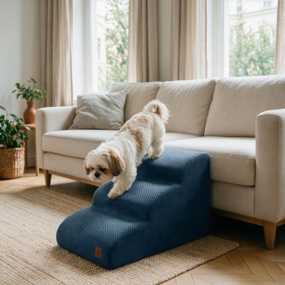 Schody Dla Psa Łagodne DOGGURU 3 stopnie - 60x30x40 cm