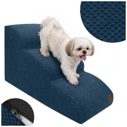 Schody Dla Psa Łagodne DOGGURU 3 stopnie - 60x30x40 cm