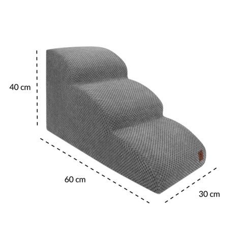 Schody Dla Psa Łagodne DOGGURU 3 stopnie - 60x30x40 cm