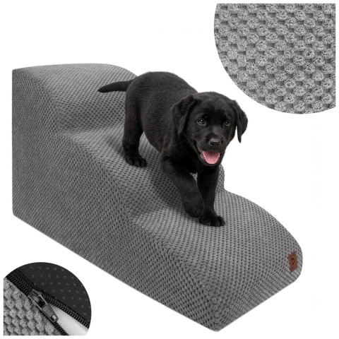 Schody Dla Psa Łagodne DOGGURU 3 stopnie - 60x30x40 cm