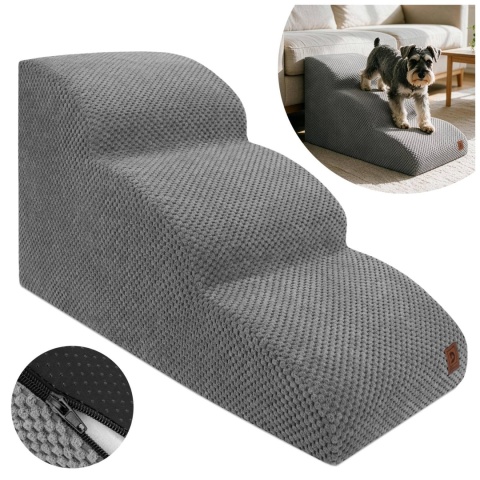 Schody Dla Psa Łagodne DOGGURU 3 stopnie - 60x30x40 cm