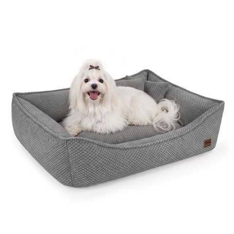 Sofa Kanapa Dla Psa i Kota 70x50 cm XL FRANCO - Szary + Poduszki