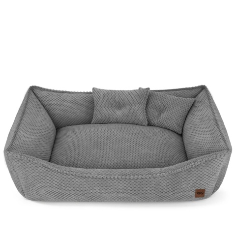 Sofa Kanapa Dla Psa i Kota 70x50 cm XL FRANCO - Szary + Poduszki
