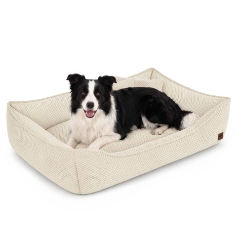 Sofa Kanapa Dla Psa i Kota 90x60 cm XL FRANCO - Beż + Poduszki