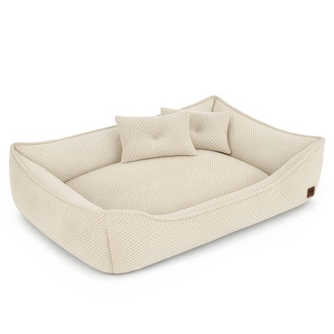 Sofa Kanapa Dla Psa i Kota 90x60 cm XL FRANCO - Beż + Poduszki