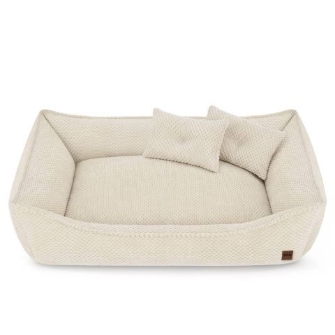 Sofa Kanapa Dla Psa i Kota 90x60 cm XL FRANCO - Beż + Poduszki
